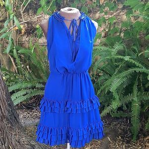 LAUNDRY By Shelli Segal Dress size 2 Ruffled Tiered Party Fit/Flare